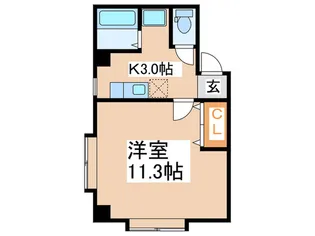 STUDIO鷺ケ森【3階】の間取り