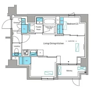 ブラウ大森【1階】の間取り
