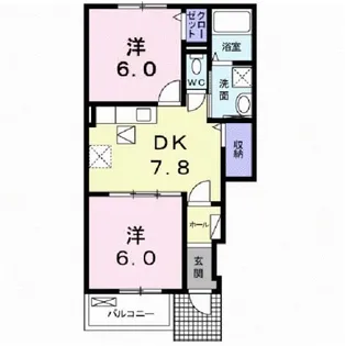 ルーチェ【1階】の間取り