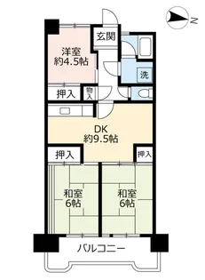 UR到津南【3階】の間取り