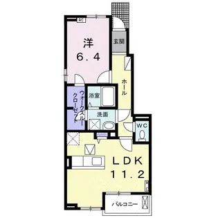 フラン・ブローテB【1階】の間取り