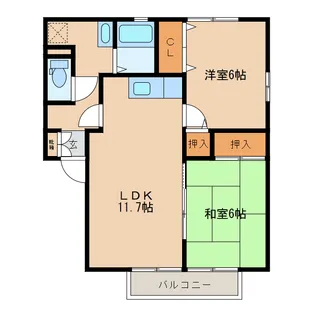 ウィルモア・Y【2階】の間取り