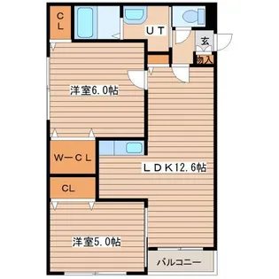 KOKOMO手稲【2階】の間取り
