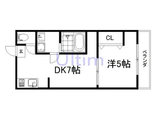 ファンシー森吉【1階】の間取り