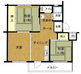 姫路青山6号棟【2階】の間取り