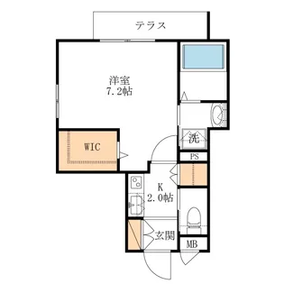 ユージニア【1階】の間取り