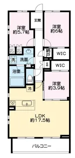 オデスビエント医大前【2階】の間取り