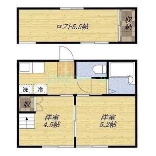 キャロットハイツ【1階】の間取り