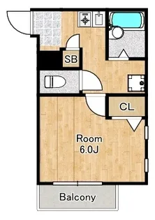 パステージ大正【2階】の間取り