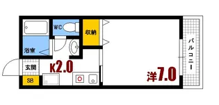セジュール高志B棟【1階】の間取り