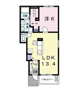オリーブビレッジ上野山II【1階】の間取り