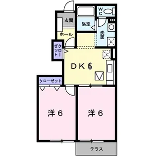 サニ-ハイツ【1階】の間取り