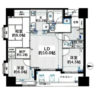 セザールプラザ錦糸町【6階】の間取り