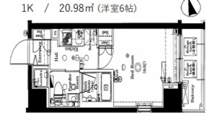 グラントゥルース大森ライズ【2階】の間取り
