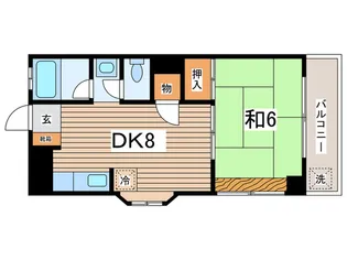 サンドミールマンション【4階】の間取り