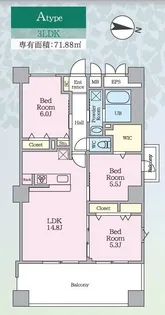 PJ ツリー ネスト【4階】の間取り