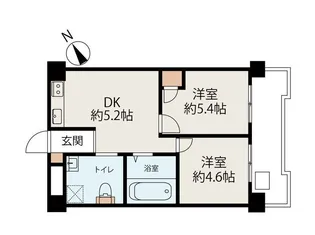 パラスト大山【3階】の間取り
