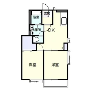 カーサカネジョウB(茂呂町)【1階】の間取り