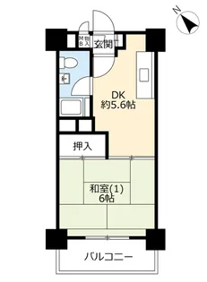 UR札幌琴似第二【4階】の間取り