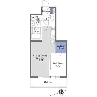 マストライフ赤羽WEST【4階】の間取り