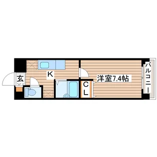 サンヴァーリオ新田駅前I【4階】の間取り