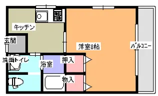 ニュースカイブルー【1階】の間取り