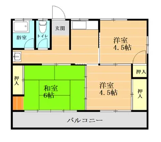 オークス【2階】の間取り