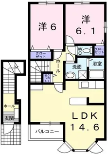 ソレイユ・セタII【2階】の間取り