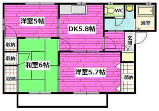 レジデンス飯田【1階】の間取り