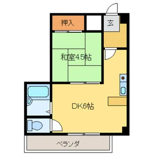 FISTA芳野【4階】の間取り