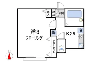 アリエルコート柏木【1階】の間取り