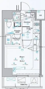 SYNEX 横濱阪東橋II【11階】の間取り