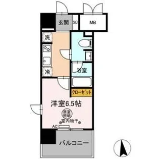 エクルベージュ【6階】の間取り