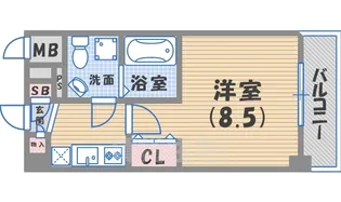 セレニテ甲子園【2階】の間取り