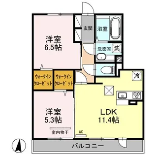 エスペランサ【1階】の間取り