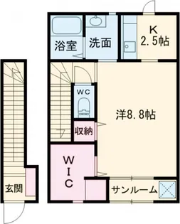 ブロッサム S【2階】の間取り