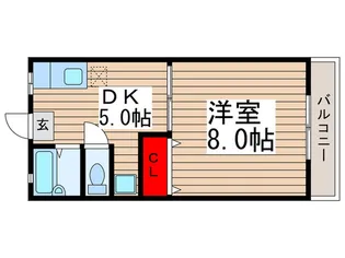 第二ときわ荘【2階】の間取り