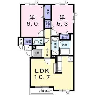 N’Sスクウェア【1階】の間取り