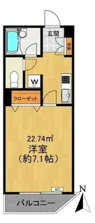 北新宿リバーサイドガーデン【2階】の間取り