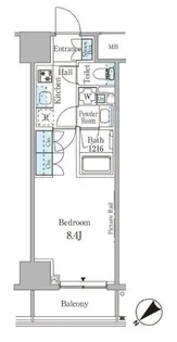 ルビア赤坂【10階】の間取り