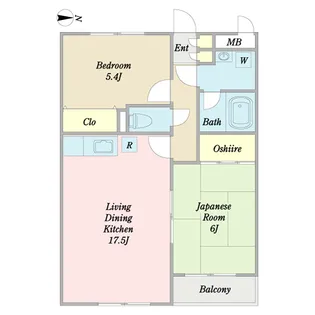 あさひ壱番館【3階】の間取り