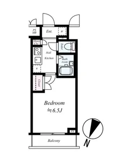 ヴェルト横浜ブライトコート【5階】の間取り