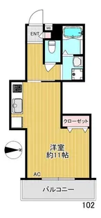 ハピーライフ池袋【1階】の間取り