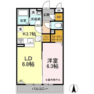 ベルティックIII【1階】の間取り