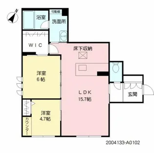 シャーメゾン ルピナス【1階】の間取り