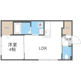 ネクステージ南平岸II【4階】の間取り