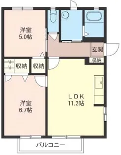 グランドソレーユ【1階】の間取り