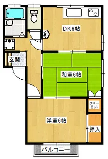ウッディヒル芙久舞A棟【2階】の間取り
