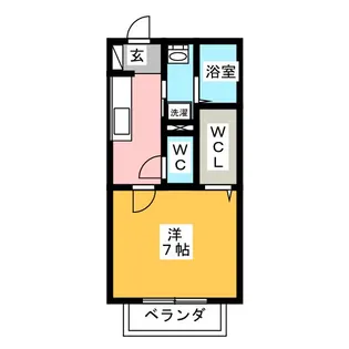 アリア B【1階】の間取り