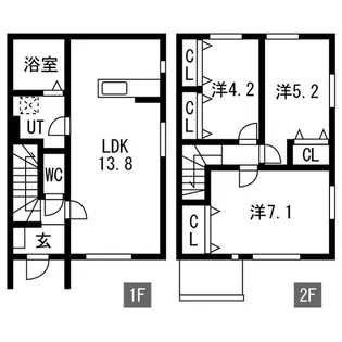 ヘリテイジ矢巾 A棟の間取り